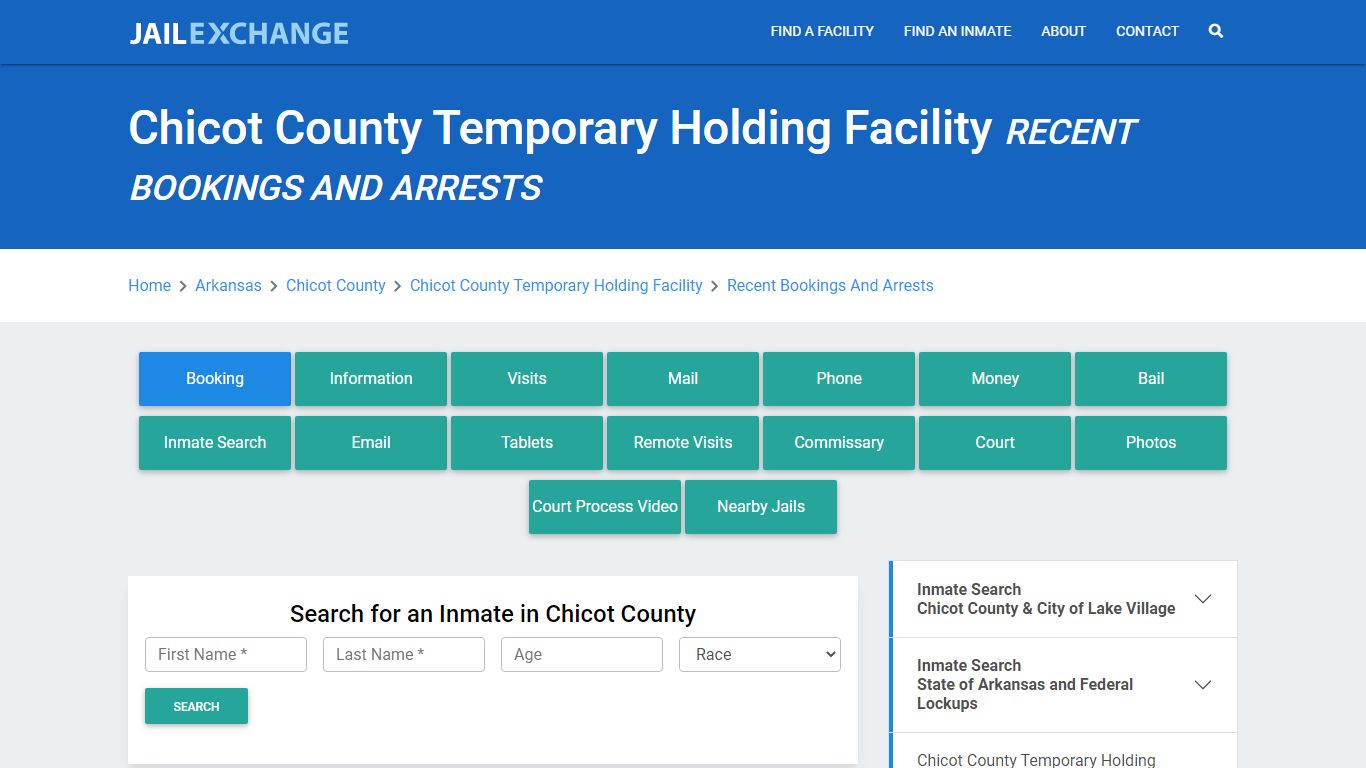 Chicot County Temporary Holding Facility - Jail Exchange